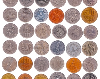 Largest Diameter Coins (29-35mm), More than 1 inch. Biggest Coins. Foreign Money from Many World Countries