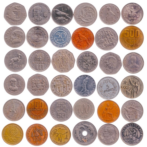 Largest Diameter Coins (29-35mm), More than 1 inch. Biggest Coins. Foreign Money from Many World Countries