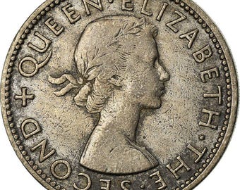 ニュージーランドコイン 1フローリン | エリザベス2世女王 | キウイ鳥