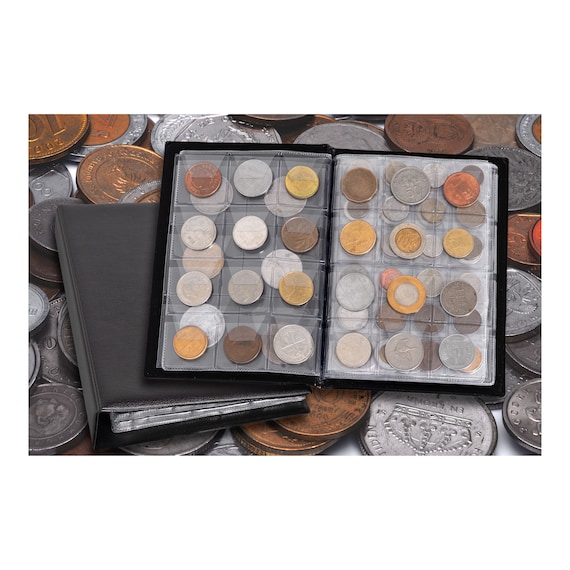 Collection de pièces, y compris lalbum de devises Livre numismatique  complet de différentes pièces 50 pays du monde uniques Collecte complète  dargent -  France