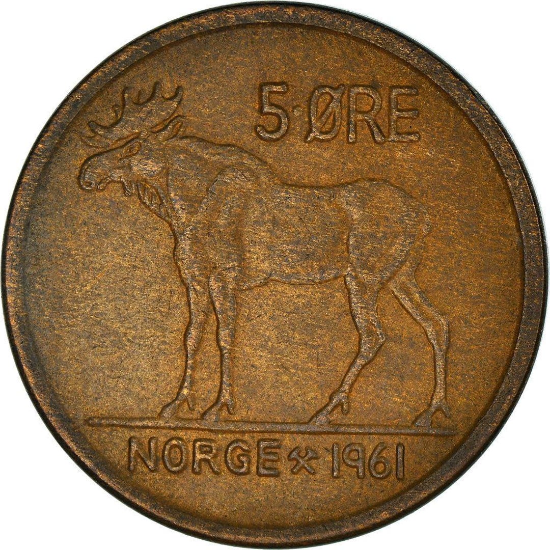 Norway 5 Øre - Olav V Coin KM405 1958 - 1973 - Etsy