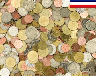 タイのコインコレクション：古いアジアの通貨、寺院、神社 - Etsy 日本