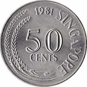 シンガポール 50セントコイン 袋詰め シンガポール50セント硬貨|コレクターズショップトモリンズ24