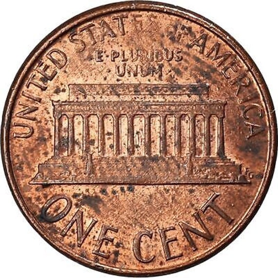 1714.　エラー　オフセンター　1982年　リンカーン　1セント硬貨 1714. エラー オフセンター 1982年 リンカーン 1セント硬貨