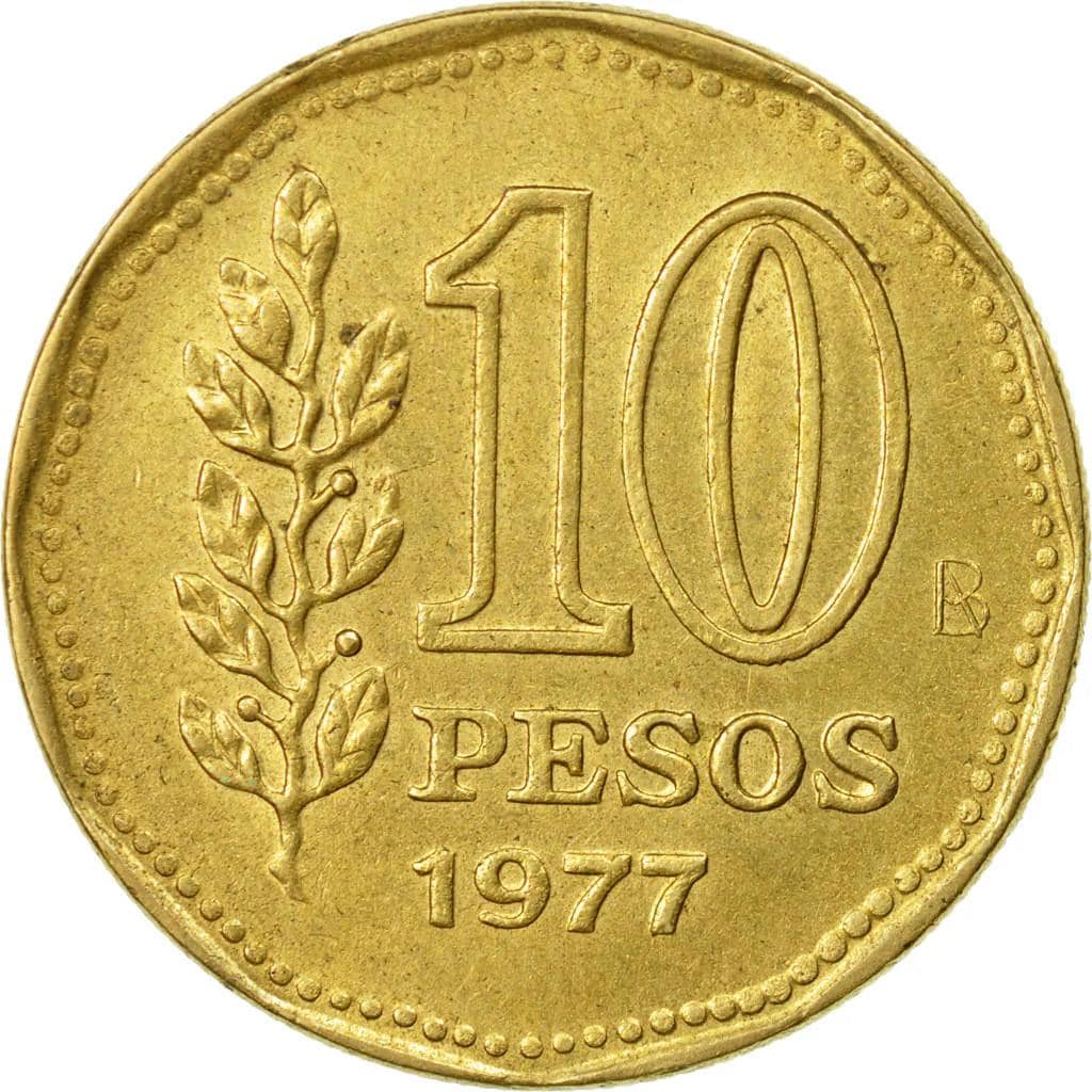 アルゼンチン 10 ペソ コイン | アドミラル G. ブラウン | KM74 | 1977 - Etsy 日本