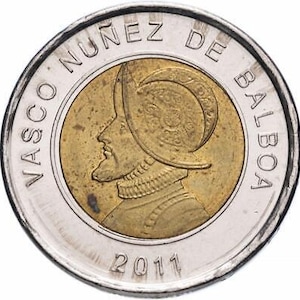 Panama 1 Balboa Coin | Vasco Nunez de Balboa | 2011 - 2019
