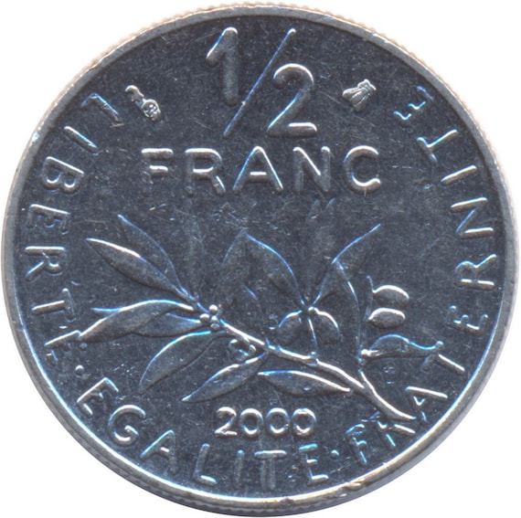 French Coin 1/2 Franc | signature O. Roty | KM931.1 | France | 1964 - 2001