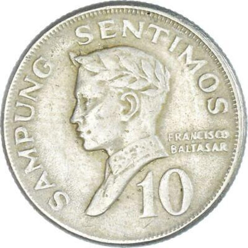 Philippines 10 Sentimos | KM198 | 1967 - 1974 - Etsy
