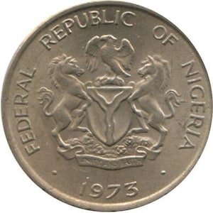 Nigerian Coin 5 Kobo | Cocoa Beans | Nigeria | 1973 - 1986