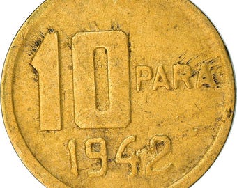 Turkey | Turkish 10 Para Coin | Moon Star | 1940 - 1942