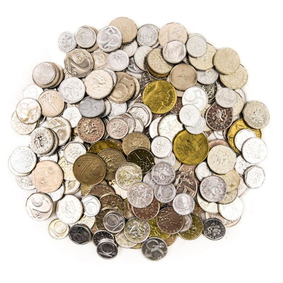 LOT OF 10 MIXED CZECH COINS CZECHIA HELLERS KORUNA KORUNY CIRCULATED 1993-2018