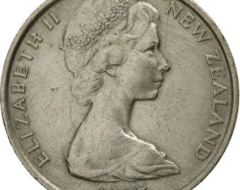 New Zealand 10 Cents Coin | Queen Elizabeth II | Maori Koruru Mask