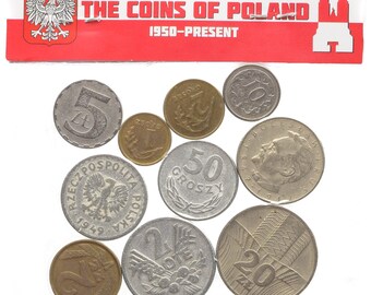 ポーランドのコインコレクション：ズウォティとグロシ、古い収集用通貨