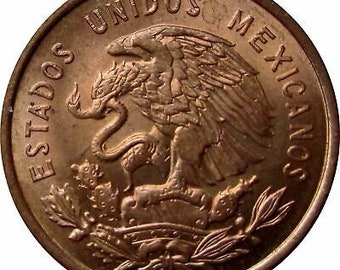メキシコ 10 センタボス |ベニート・フアレス |メキシコのコイン 1955