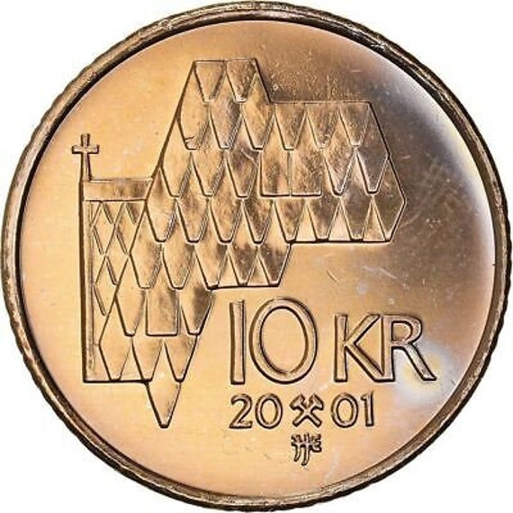ノルウェー クローネ 1010クローネ 硬貨　コイン 古銭 ノルウェー | 10クローネコイン |ハラルド 5 世 | KM457 | 1995