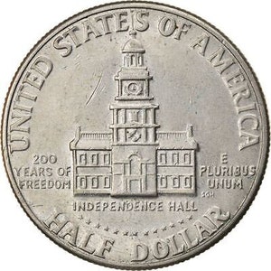 United States | 1/2 Dollar Coin | Kennedy Half Dollar Coin | Bicentennial | 1976