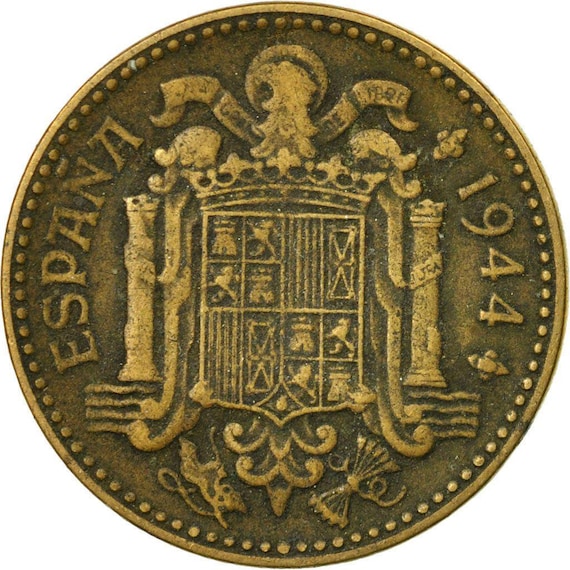 未使用　アンドラ大公国　1936年　茶色1ペセタ　P-6 スペイン 1ペセタ硬貨 KM767 1944年地図 - Etsy 日本