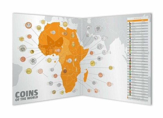 Complete 203 Coin Collection Folder | 5 Continents Asia Africa America Europe Oceania | Numismatic Journey Around the World | VF - UNC