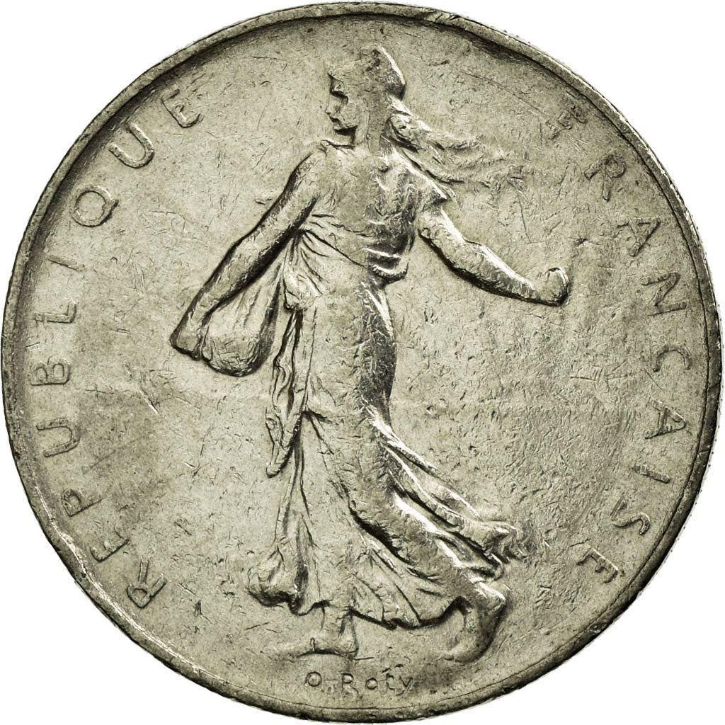 フランス硬貨 1フラン | 署名 O. Roty | フランス | 1959 - 2001