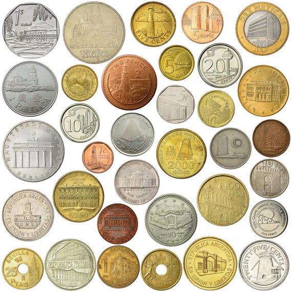 Different Coins with Buildings | Lighthouses, Ports, Windmills, Skyscrapers, Monuments | Gift for Collectors and Architecture Lovers