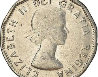 カナダ　5セント　ビーバー　まとめ売り カナダ 2023年 復刻版 1947年5セント貨 5セント銀貨金メッキ付