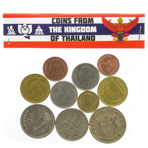 FOREIGN CURRENCY OLD ASIAN COLLECTIBLE MONEY Details about / 5 DIFFERENT COINS FROM THAILAND