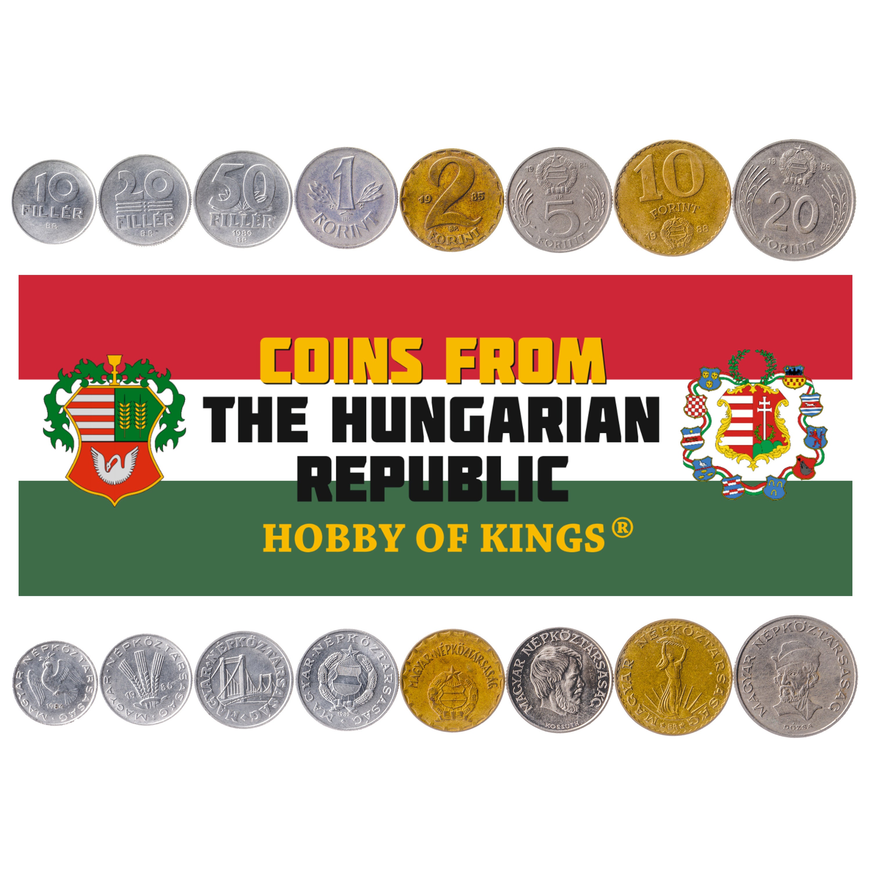 Hungary 10 Forint Vintage 1980s Budapest Liberty Statue Coin Money Clip