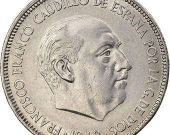 スペイン 5 ペセタ - フランシスコ フランコ コイン KM778 1949 - Etsy