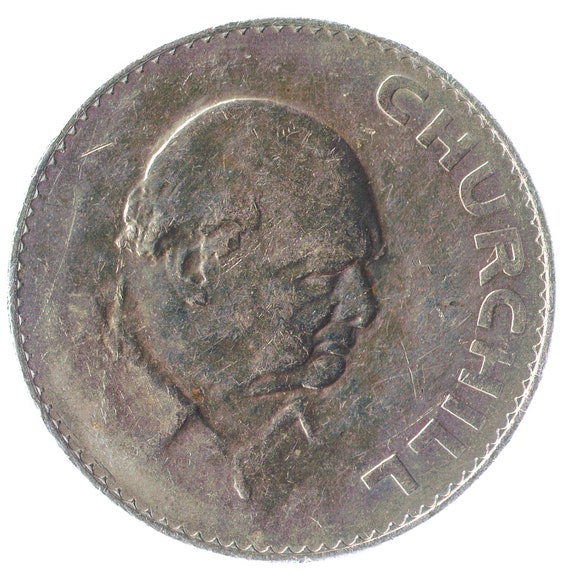 British Commemorative 1 Crown Coin - Death of Sir Winston Churchill, 1965