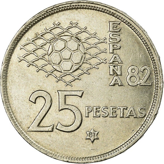 スペイン 25 ペセタ コイン |フアン・カルロス | 1980年 - Etsy 日本