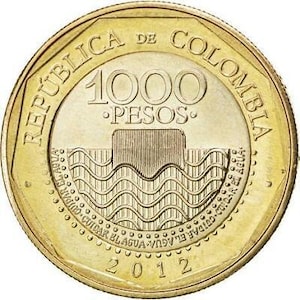 Colombia 1000 Pesos | Loggerhead turtle Coin 2012 - 2020