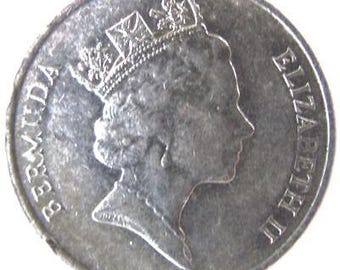 バミューダ 5 シリング紙幣 1957年 エリザベス女王 バミューダ