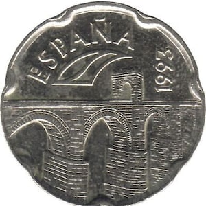 Spain 50 Pesetas Extremadura Coin KM921 1993 United Nations