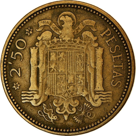 極美品　スペイン　1906年　50ペセタ　P-58a スペイン 2.5 ペセタ - フランシスコ フランコ コイン KM 785 | 1953年