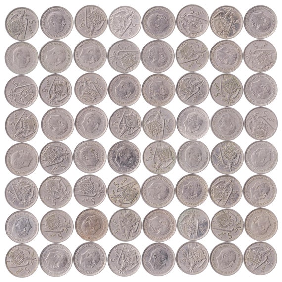 Spain 5 Pesetas | 100 Coins | Francisco Franco | Eagle of Saint John | KM786 | 1957