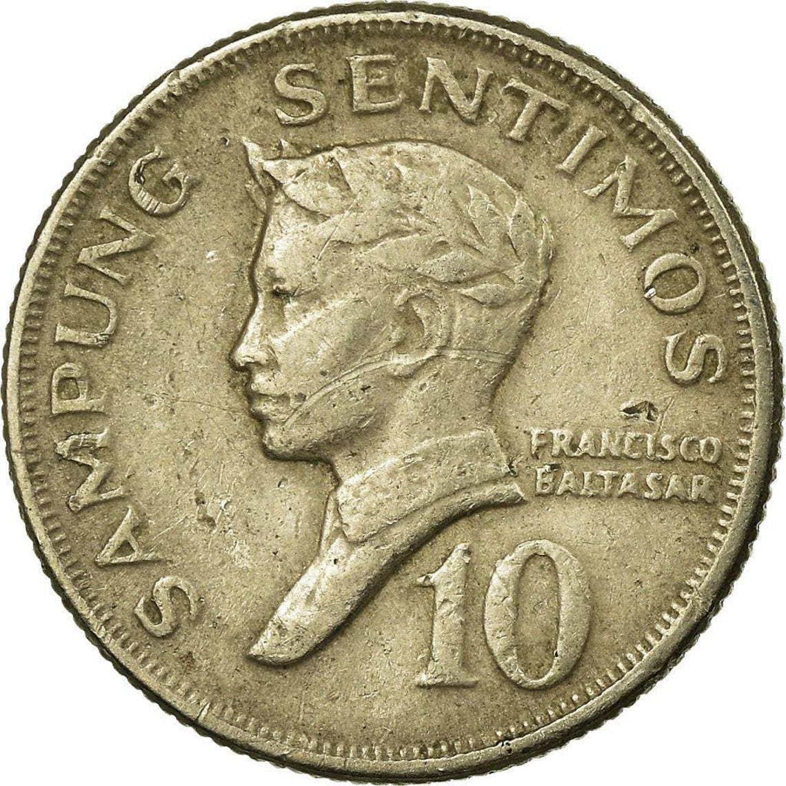 Philippines 10 Sentimos | KM198 | 1967 - 1974 - Etsy