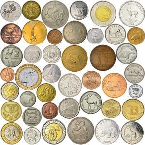 Wildlife Coin Collection: Lions, Elephants, Kangaroos