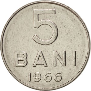 Romanian Coin 5 Bani | Romania | 1966