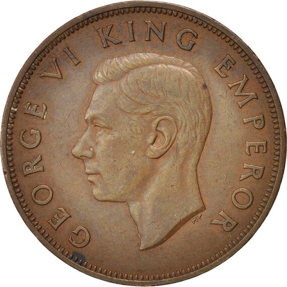 New Zealand Coin 1 Penny | King George VI | Tui Bird | 1940 - 1947