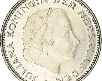オランダ硬貨 2.5ギルダー | ユリアナ女王 | 1969年 - 1980年 - Etsy 日本