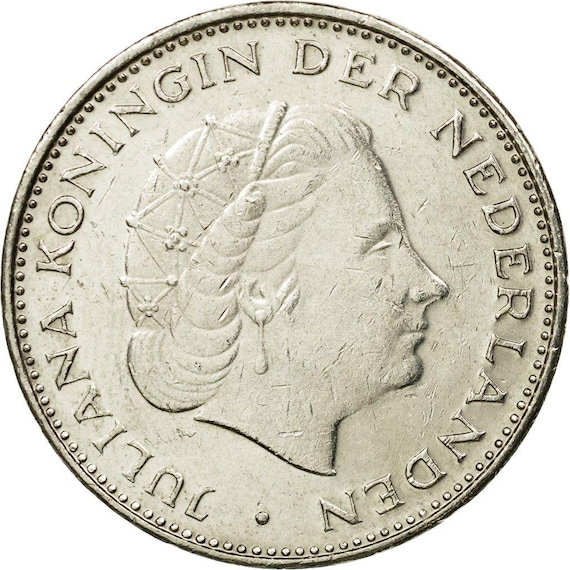 Netherlands 2.5 Gulden Coin | Queen Juliana | 1979 - Etsy