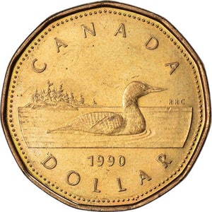 Canadian Coin Canada 1 Dollar | Elizabeth II | Loon | 1990 - 2003