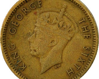 香港 | 5セント硬貨 | 国王ジョージ6世 | Km:26 | 1949 - 1950 - Etsy 日本