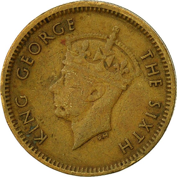 香港 | 5セント硬貨 | 国王ジョージ6世 | Km:26 | 1949 - 1950 - Etsy 日本