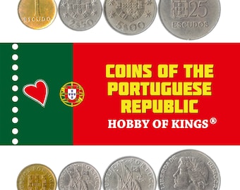 Cartera de Escudo Portugués: Velero y Retrato de la República (1980-1986)