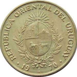 Uruguayische Münze Uruguay 20 Pesos | 1970
