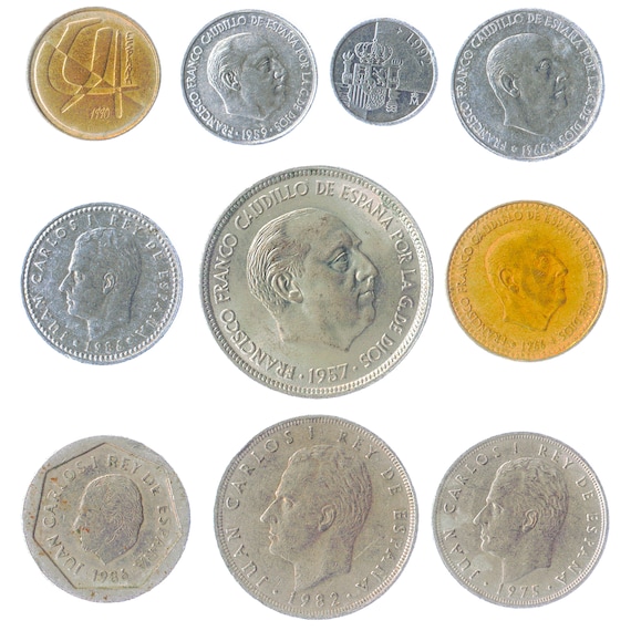 Old on sale spanish currency