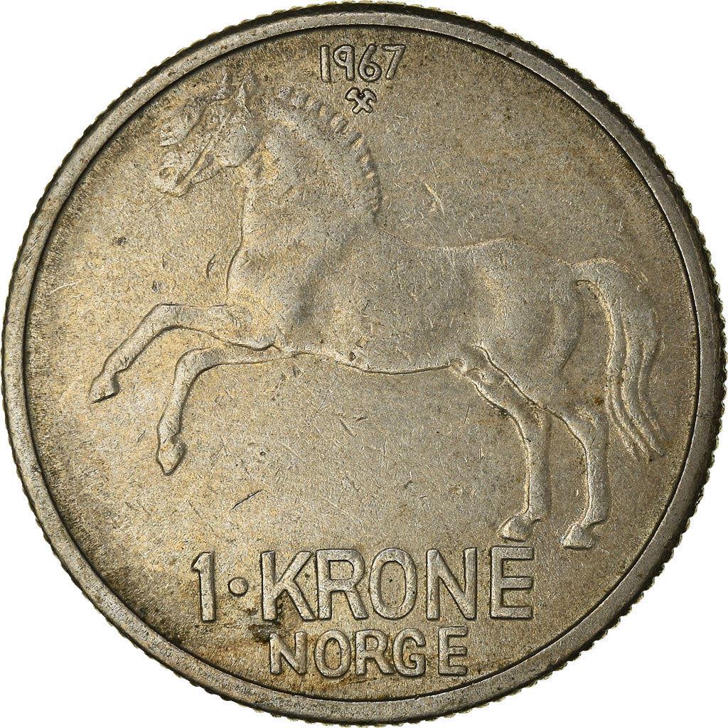 ノルウェー 1クローネ - オラフ5世コイン KM409 1958 - 1973 - Etsy 日本