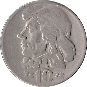 Polish Coin 10 Złotych | Tadeusz Kościuszko | Eagle | Poland | 1959 - 1966