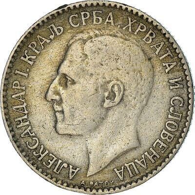 Yugoslavia 1 Dinar Coin | Aleksandar I | Flame | Star | Crown | Yugoslav | 1925